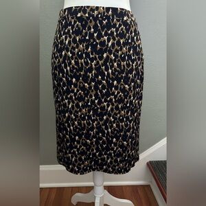 Ann Taylor Silky Leopard Print Women's Skirt